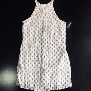 NWT Dress - Gorgeous white with black